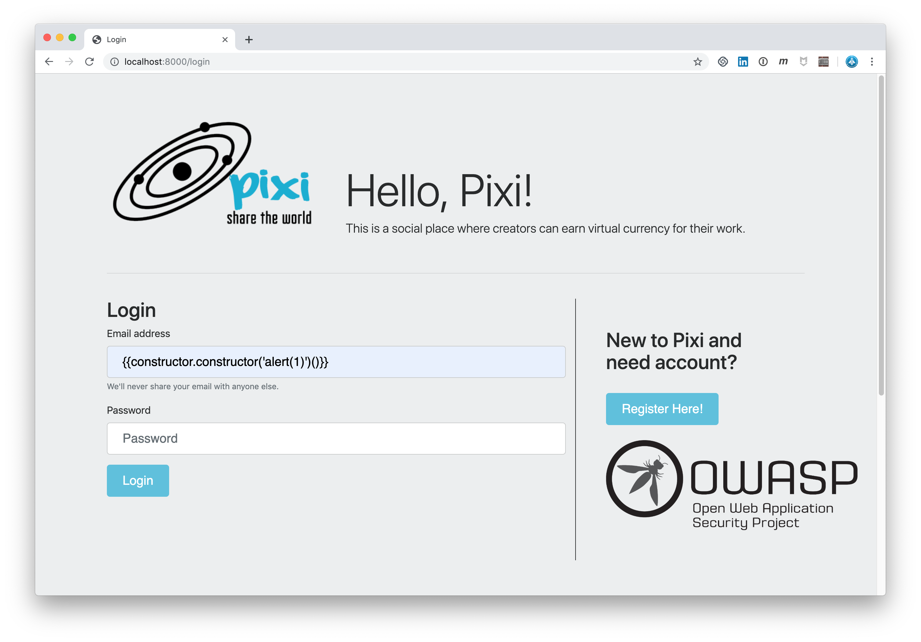 Angular Template Injection